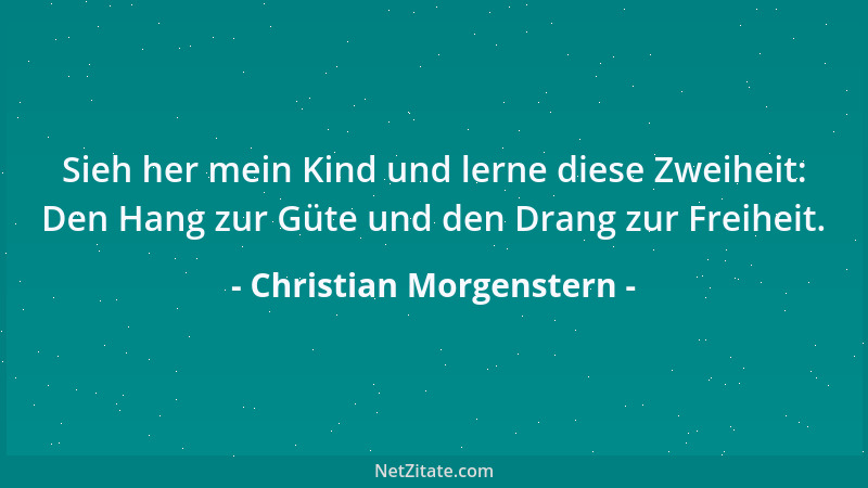 Christian Morgenstern - O Mensch, das Geld ist nur Schimäre!...