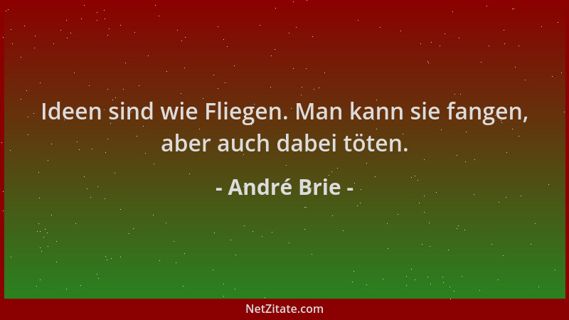 André Brie - Ideen sind wie Fliegen. Man kann sie fangen, aber auch dabei töten....