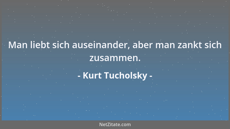 Kurt Tucholsky - Die Gleichgültigkeit so vieler Menschen beruht auf ihrem Mangel an Phantasie....