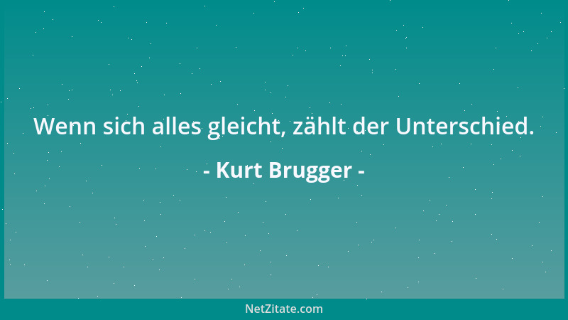 Kurt Brugger - Wer in der Spur anderer fährt, kann nicht überholen....