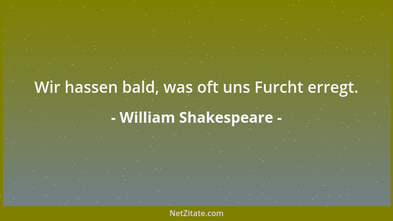 William Shakespeare - Armut - welch spitze Nadel....