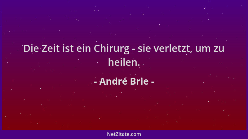 André Brie - Die Zeit ist ein Chirurg - sie verletzt, um zu heilen....