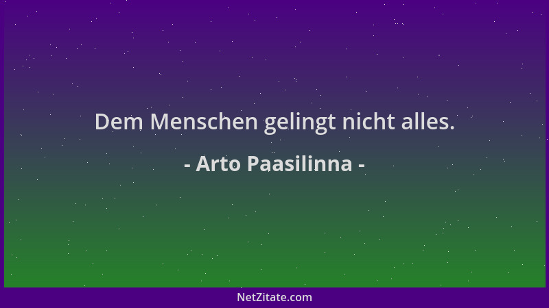 Arto Paasilinna - Dem Menschen gelingt nicht alles....
