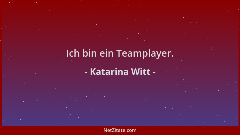 Katarina Witt - Ich bin ein Teamplayer....