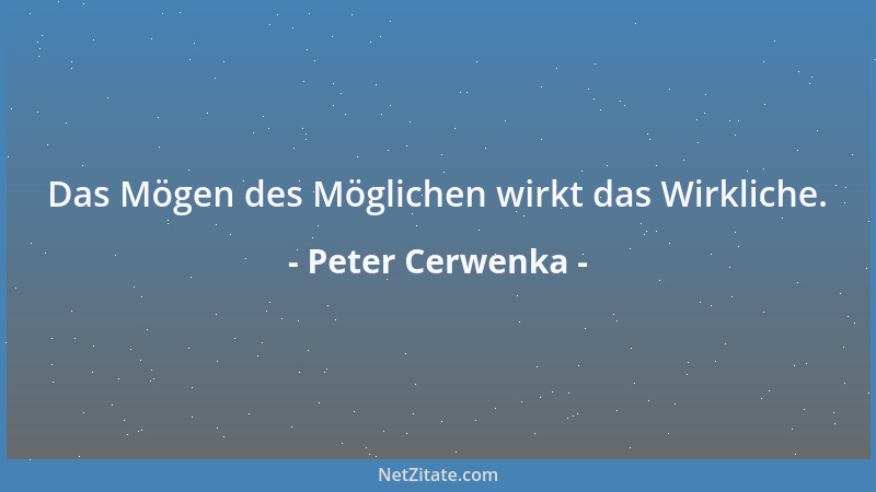 Peter Cerwenka - Der Geist kann nicht gewinnorientiert wehen....