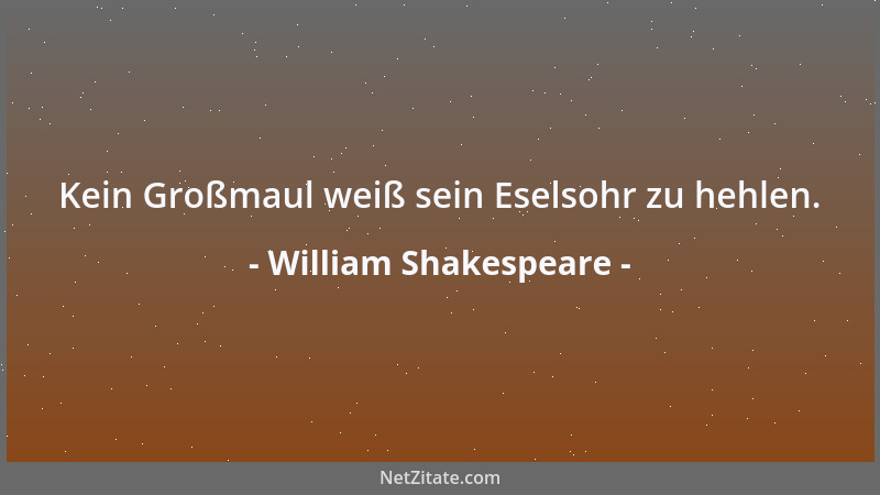 William Shakespeare - Nur reden will ich Dolche, keine brauchen....