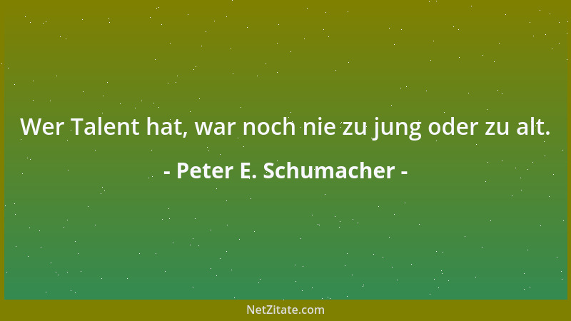 Peter E. Schumacher - Ein phänomenales Gedächtnis hat, wer sich an Neujahr noch seiner guten Vorsätze von Silvester erinner...