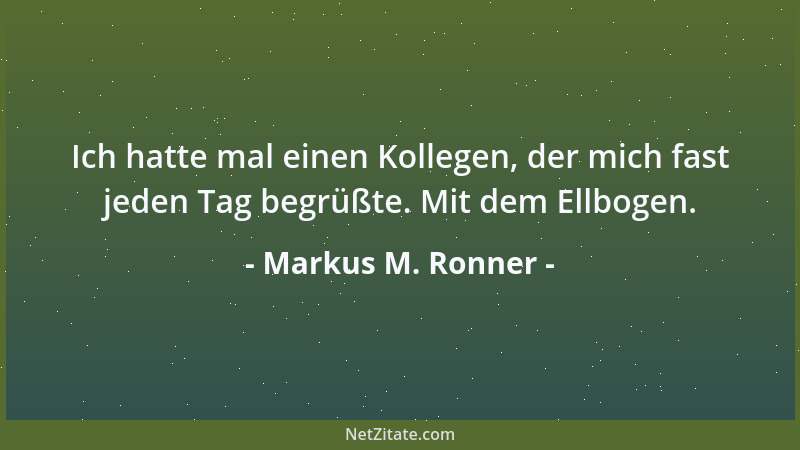 Markus M. Ronner - Memoiren: private Geschichtsklitterung....
