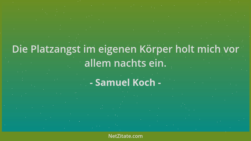 Samuel Koch - Die Platzangst im eigenen Körper holt mich vor allem nachts ein....