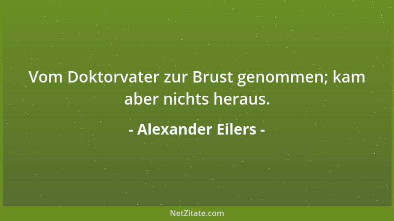 Alexander Eilers - Sieger sind bloß gescheiterte Märtyrer....