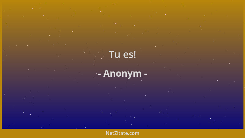 Anonym - Tu es!...