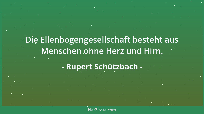 Rupert Schützbach - Ein guter Lehrer macht mit Beispielen Schule....