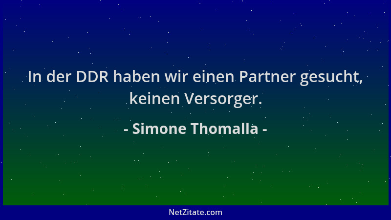 Simone Thomalla - In der DDR haben wir einen Partner gesucht, keinen Versorger....