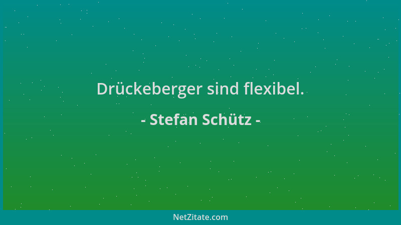 Stefan Schütz - Drückeberger sind flexibel....