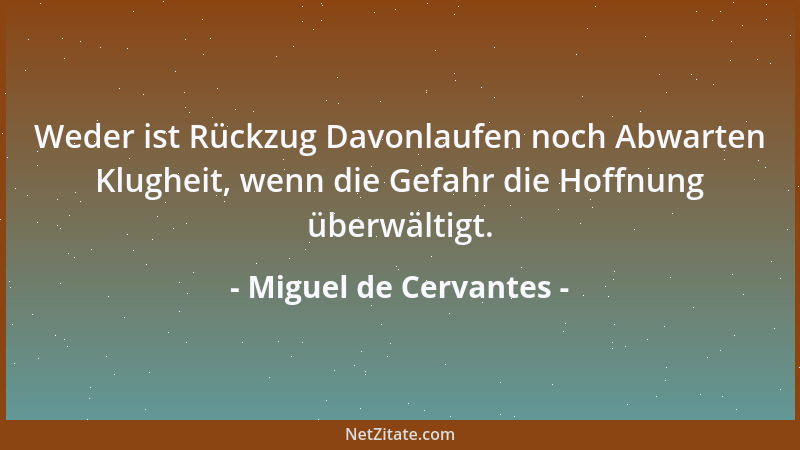 Miguel de Cervantes - Die Schlechten sind immer undankbar....