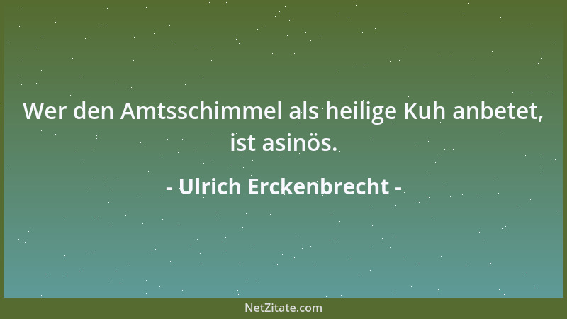 Ulrich Erckenbrecht - Viele sind auserwählt, aber nur wenige werden berufen....