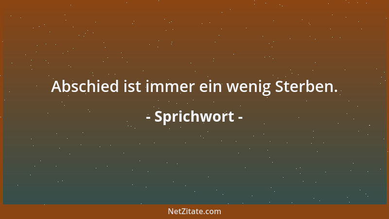 Sprichwort - Alle Zeichen lügen nicht....