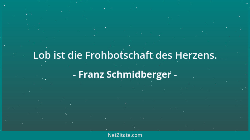 Franz Schmidberger - Schicksale können für uns Menschen auch Wegweiser sein....