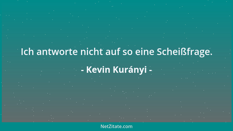 Kevin Kurányi - Ich antworte nicht auf so eine Scheißfrage....
