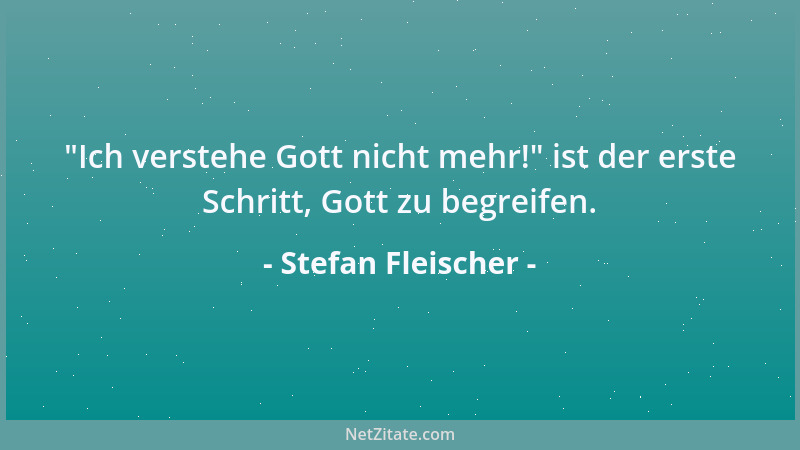 Stefan Fleischer - Das Entscheidende am Kreuz ist nicht der Schmerz, sondern das Tragen von Schuld....