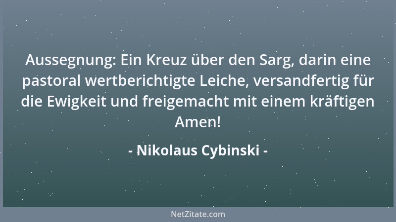 Nikolaus Cybinski - Ich arbeite, also bin ich....
