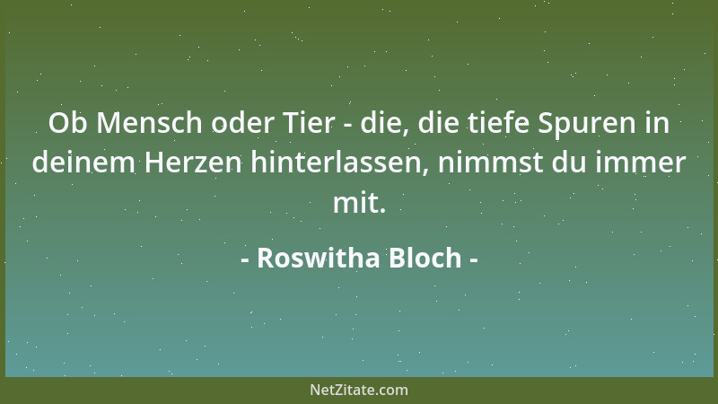 Roswitha Bloch - Wenn doch mein Name Mensch ist und mein Blut so rot wie deines - wie sollte es da einen Unterschied zwisch...