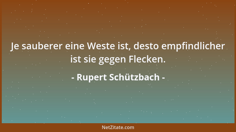 Rupert Schützbach - Die kirchliche Diplomatie muß Kompromisse eingehen, die Jesus schwerlich akzeptiert hätte....