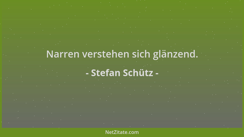 Stefan Schütz - Narren verstehen sich glänzend....