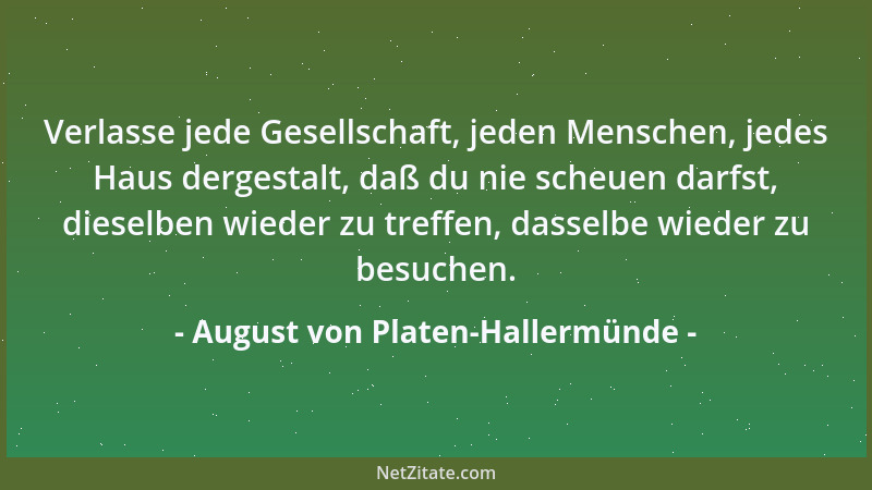 August von Platen-Hallermünde - Wo viel zu wagen ist, ist viel zu wägen....