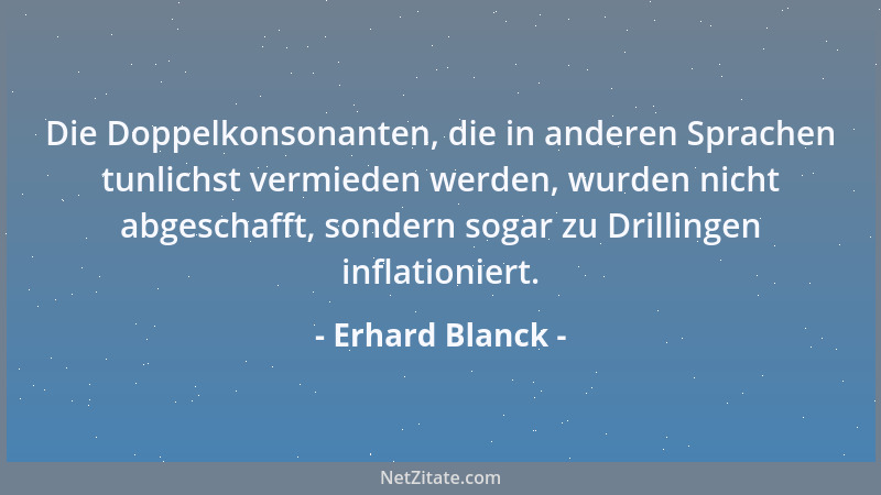 Erhard Blanck - Standpunkte sind, wie der geometrische Punkte, nur gedacht....