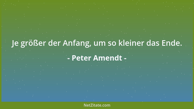 Peter Amendt - Wer den Applaus liebt, den stört die Wahrheit....