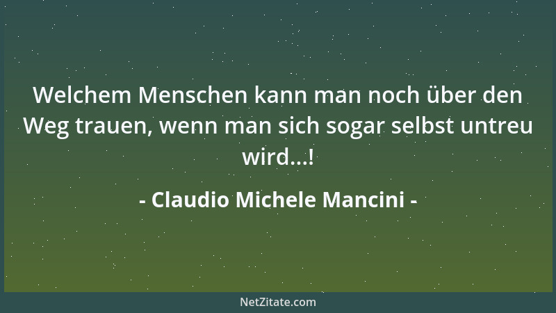 Claudio Michele Mancini - Spontaneität muß wohl überlegt sein....