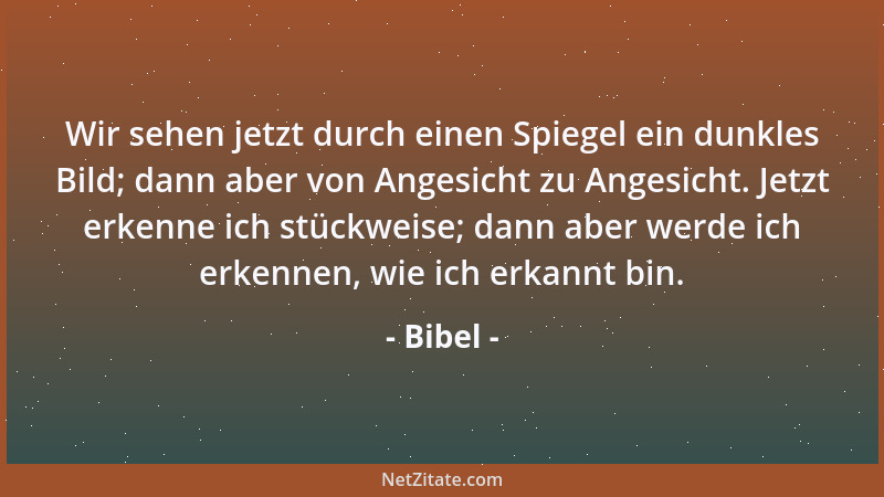 Bibel - Ein Schwert wetzt das andere....