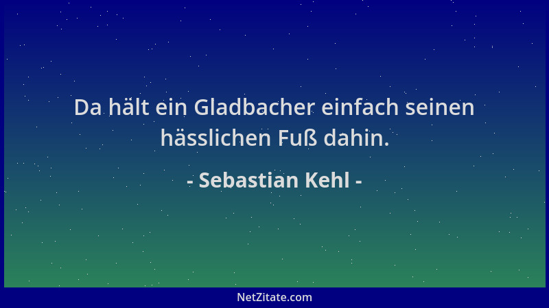 Sebastian Kehl - Da hält ein Gladbacher einfach seinen hässlichen Fuß dahin....