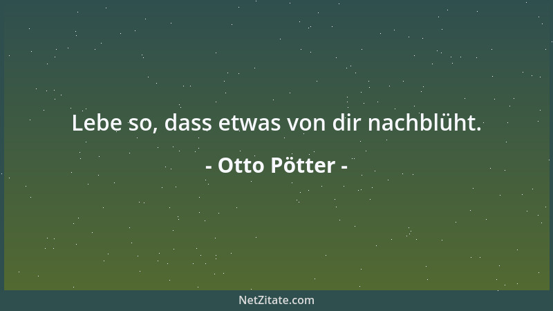 Otto Pötter - Die Deutung geht der Bedeutung voraus....