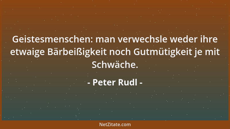 Peter Rudl - Hoffen läßt sich nur, wenn man den Geist aufgegeben hat....