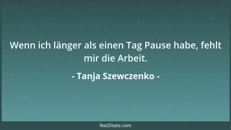 Tanja Szewczenko - Ich bin gut drauf oder völlig im Keller....