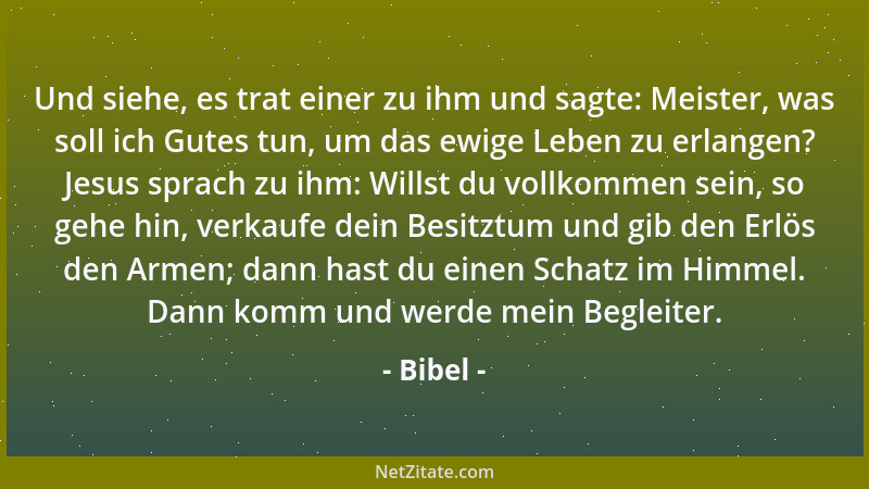 Bibel - Verschließe dein Haus nicht vor dem Fremden....