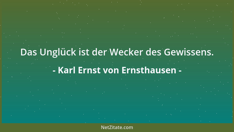 Karl Ernst von Ernsthausen - Meines Erachtens wird die Geschichte falsch behandelt; denn man schreibt mehr die Geschichte d...