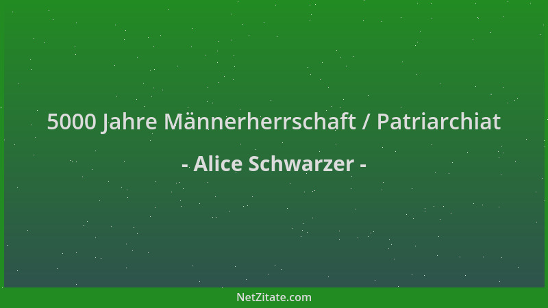 Alice Schwarzer - 5000 Jahre Männerherrschaft / Patriarchiat...