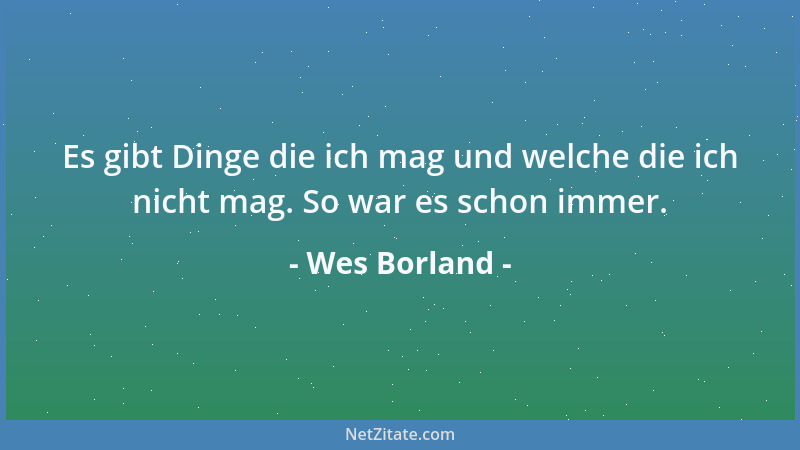 Wes Borland - Es gibt Dinge die ich mag und welche die ich nicht mag. So war es schon immer....