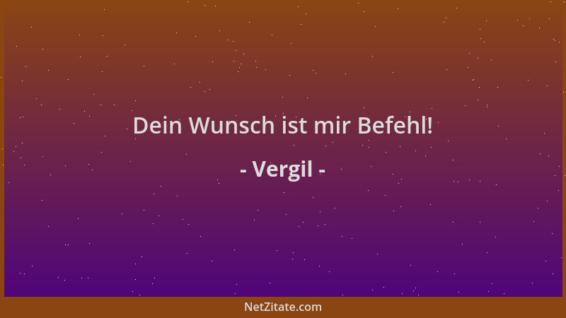 Vergil - Dein Wunsch ist mir Befehl!...