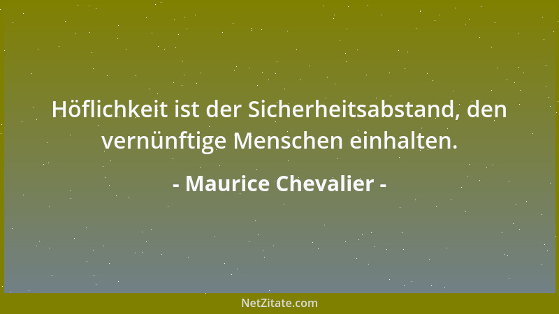 Maurice Chevalier - Der Mann von Welt muss Getränke mixen und seine Freundinnen auseinanderhalten können....