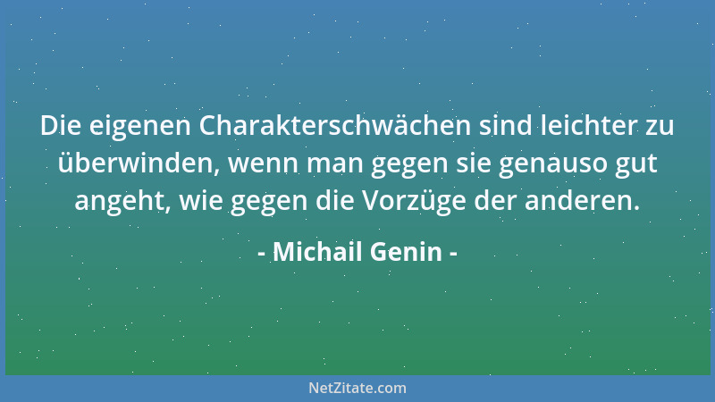 Michail Genin - Hätte der Bildhauer rechtzeitig alles Überflüssige abgeschlagen, bliebe von dem Denkmal nur der Sockel übri...
