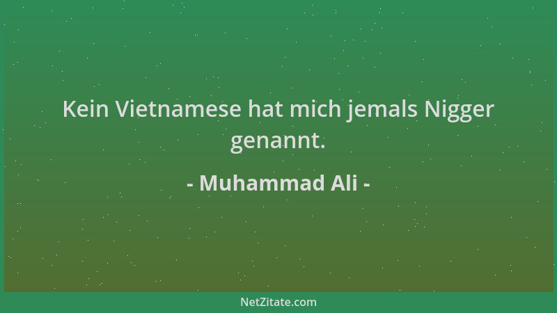 Muhammad Ali - Kein Vietnamese hat mich jemals Nigger genannt....