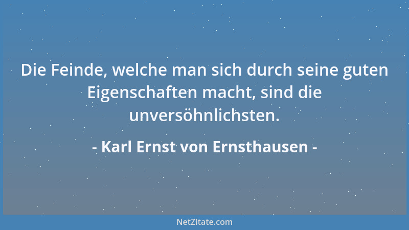 Karl Ernst von Ernsthausen - Die meisten Menschen finden nur das Unverständliche erhaben....