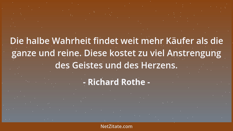 Richard Rothe - Unsre europäische Kulturperiode altert augenscheinlich, dagegen geht der Morgen einer transatlantischen ebe...