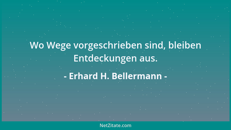 Erhard H. Bellermann - Wo der Sinn aufhört beginnt der Wahnsinn....