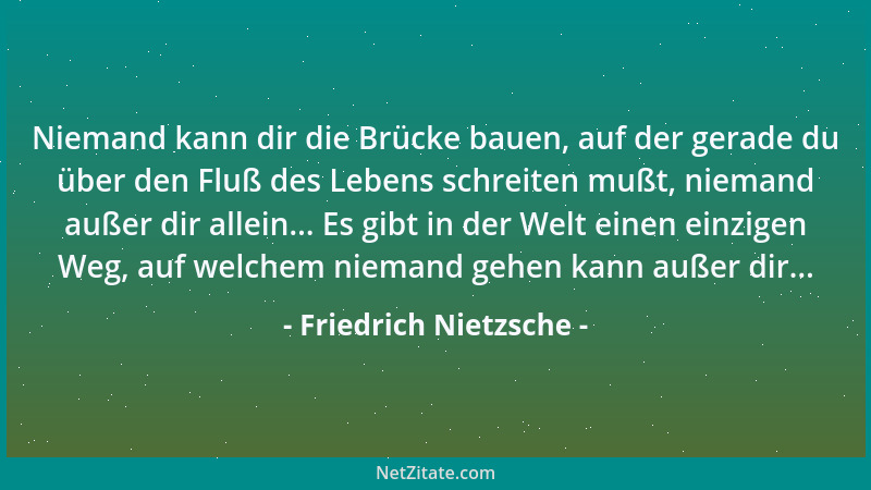 Friedrich Nietzsche - Auch die hohlste Nuß will noch geknackt sein....