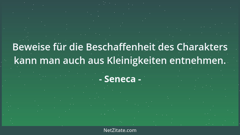 Seneca - Willst du für dich leben, lebe für andere....